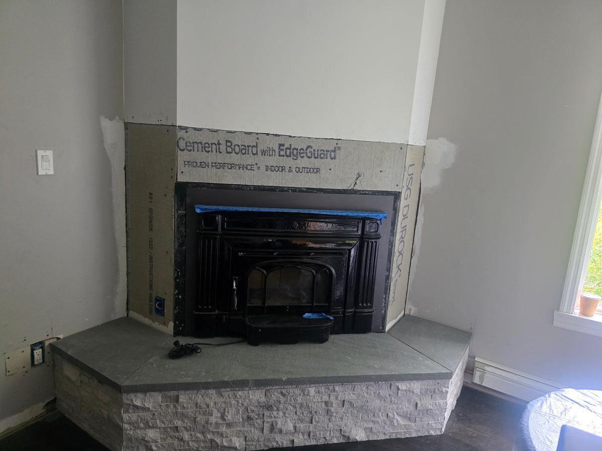 Willman Morocho's #142 Fireplace Mantel with Wooden Corbels