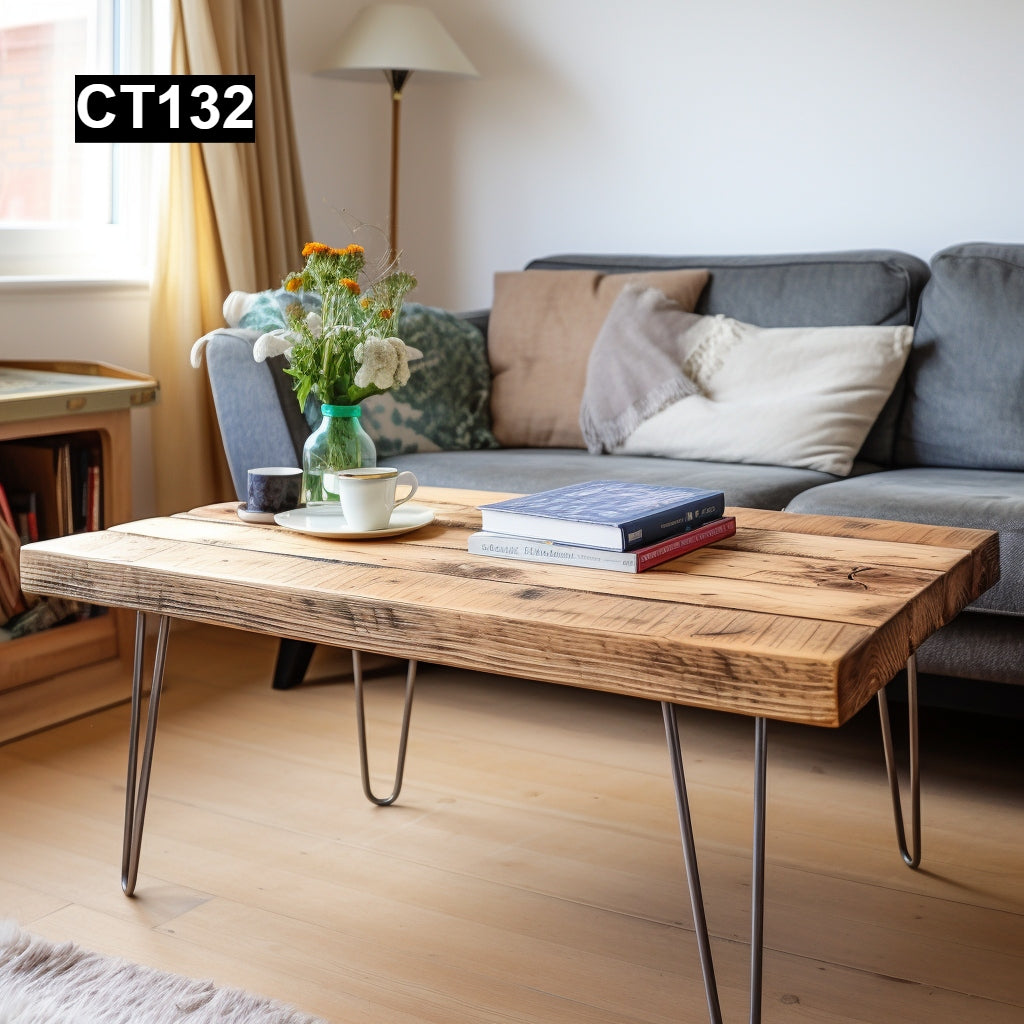Rustic Reclaimed Wood Coffee Table #CT132