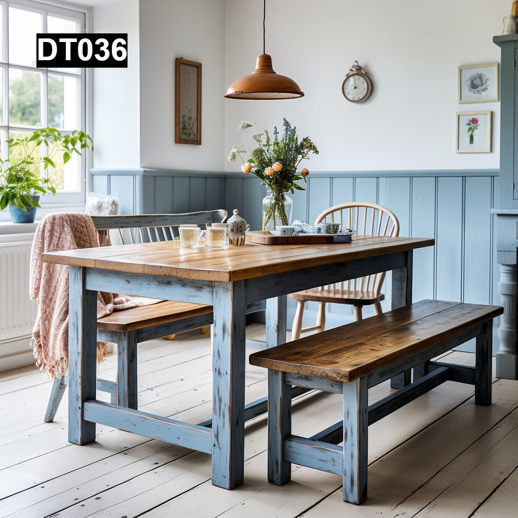 rustic reclaimed wood dining table farmhouse kitchen handcrafted custom solid wood rectangular round natural distressed vintage style eco-friendly Canadian made sustainable furniture family gathering shabby chic unique grain heirloom