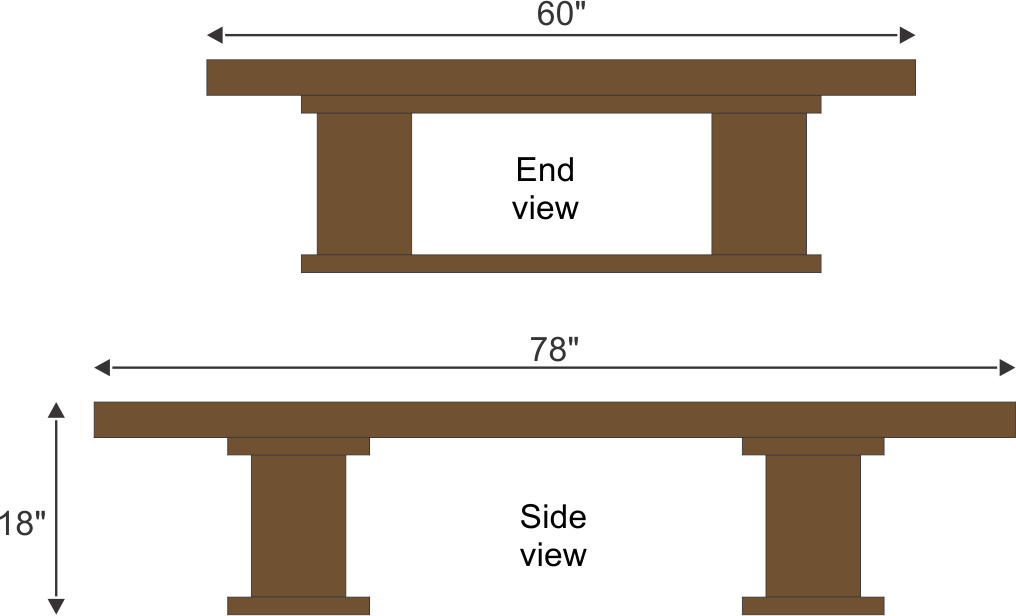Jasmine Bakhtiarian's #CT054 Coffee Table with wooden legs