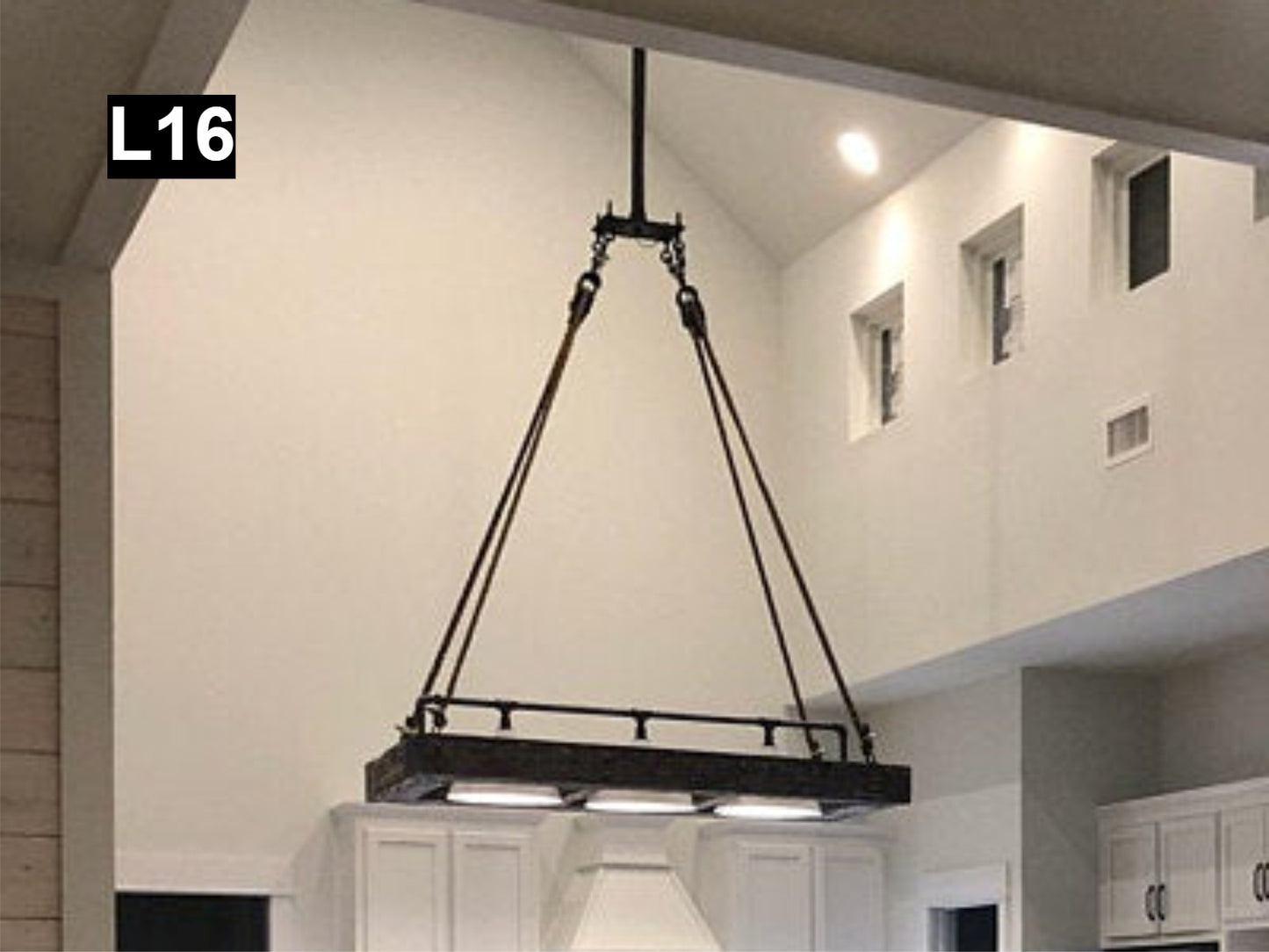 Reclaimed Wood Beam chandelier Pendant lamp light