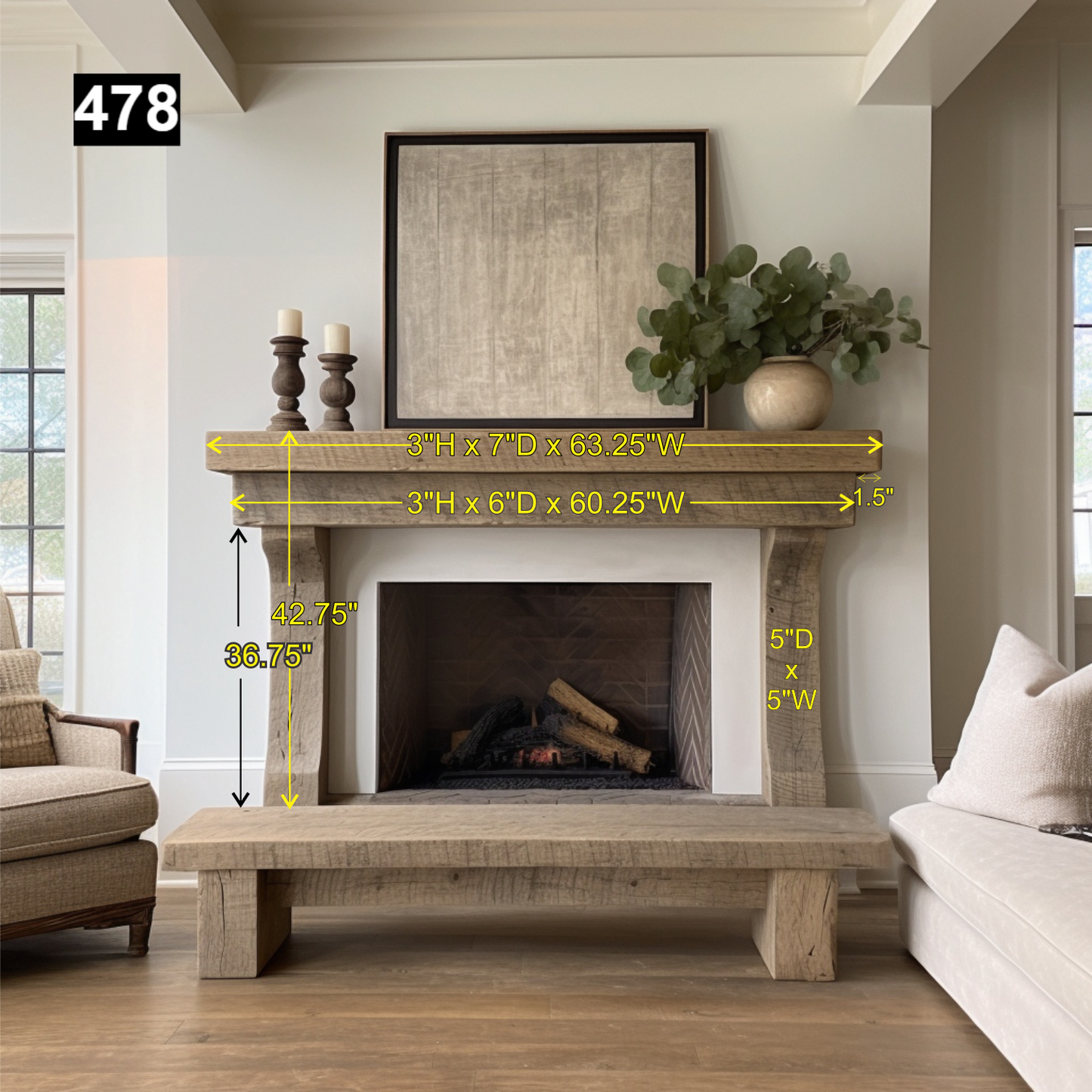 Shana Klisanin's Fireplace Mantels and shelves
