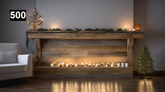 An Enchanting Faux Fireplace #500