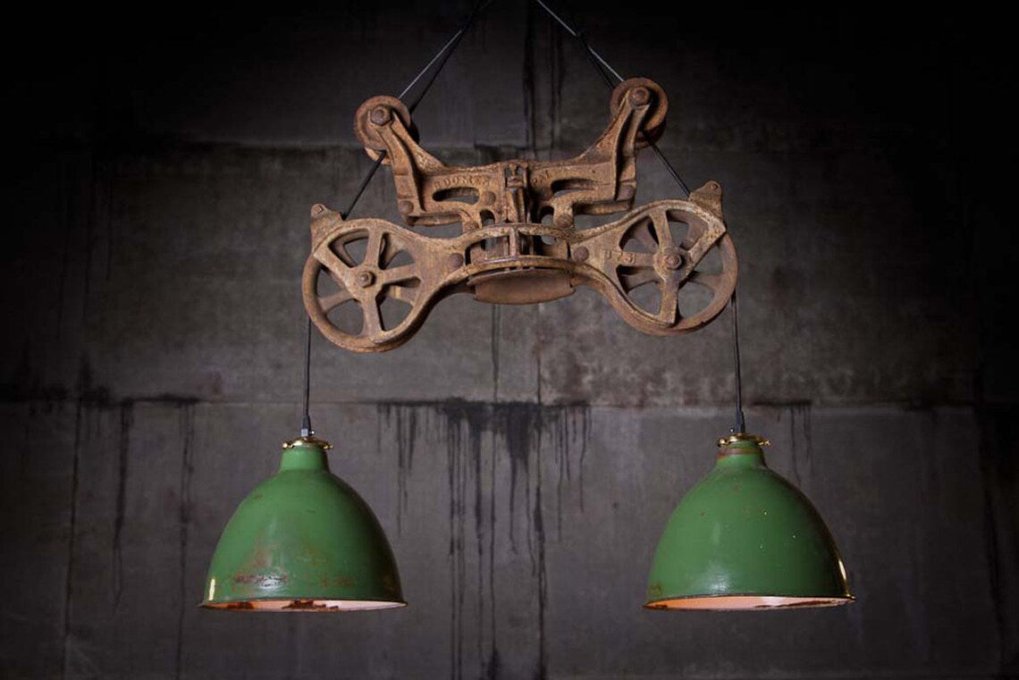 Farmhouse Hay Trolley Chandelier L03