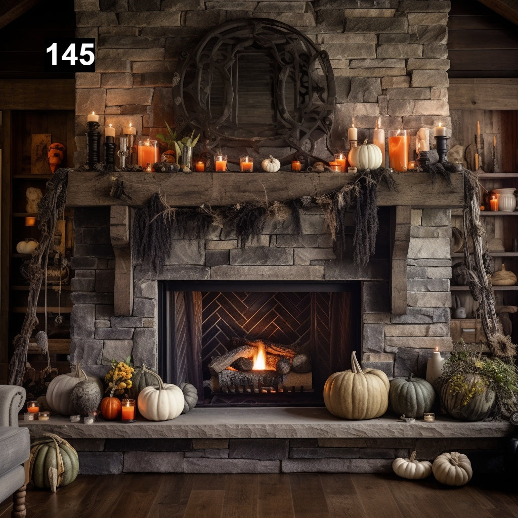 Custom reclaimed wood beam fireplace mantel with corbels