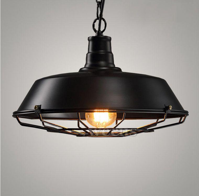 Beautiful Farmhouse Yoke suspended lamp with pulley L02