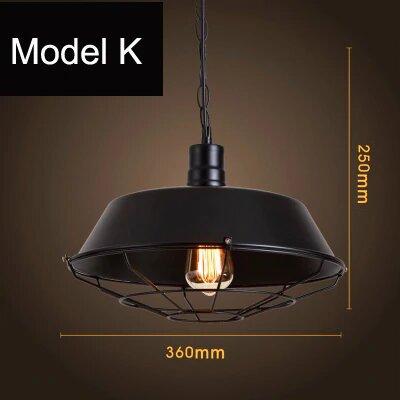 Beautiful Farmhouse Yoke suspended lamp with pulley L02