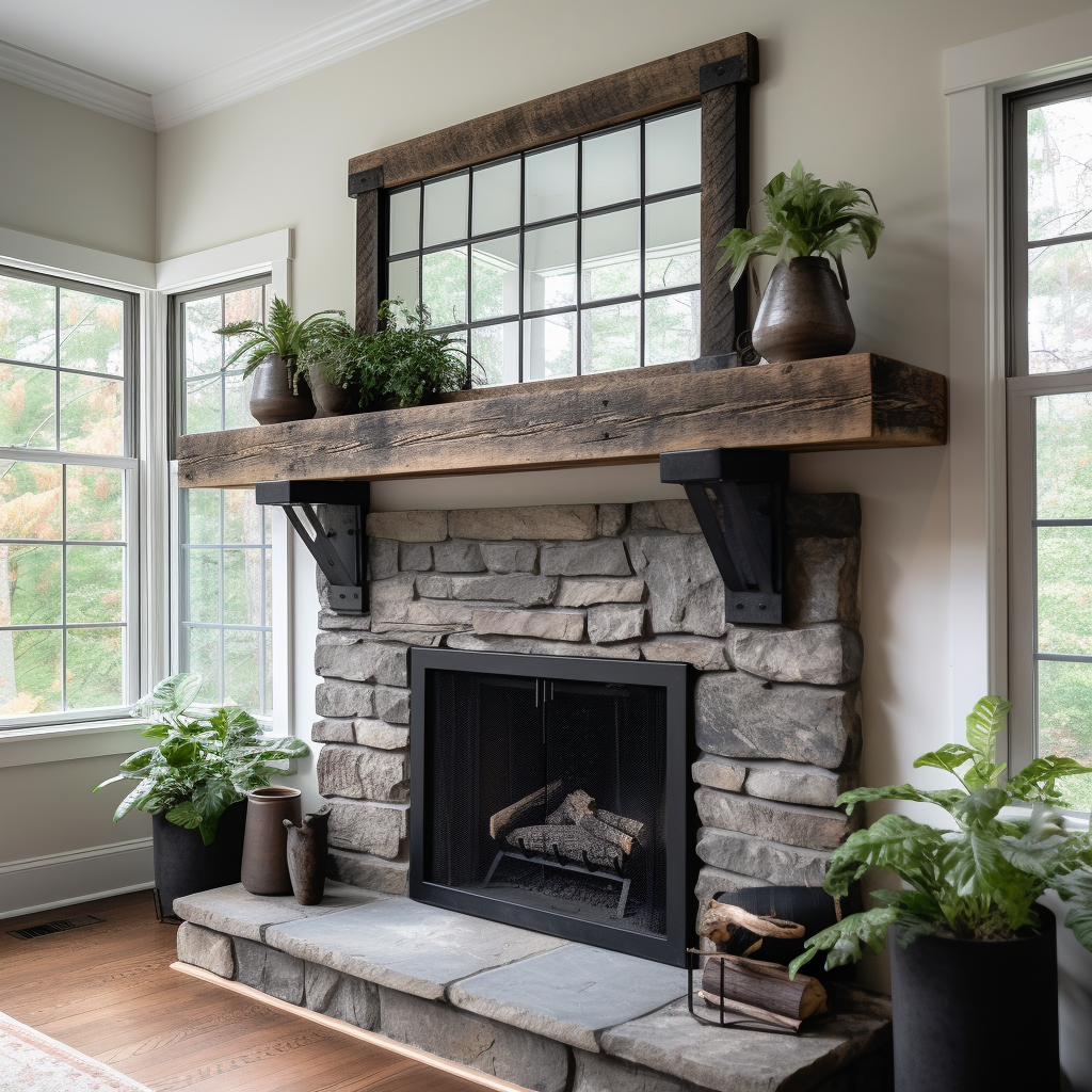 Mantels with Iron Corbels