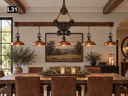 Beautiful hay trolley chandelier with Pendant Lamps L31