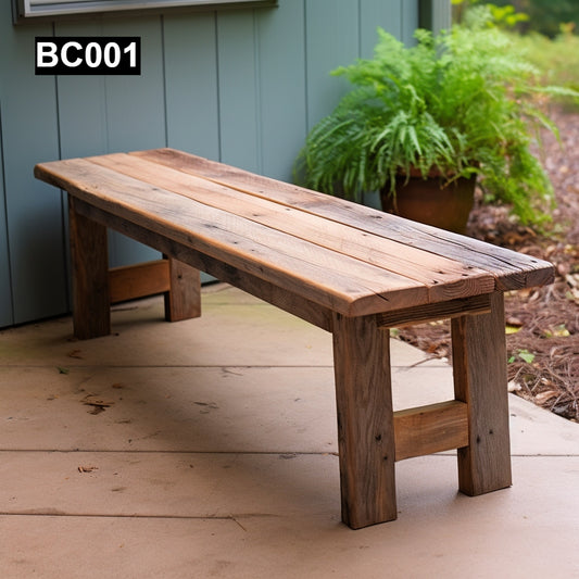 Rustic and Shabby-Chic Benche Made with Reclaimed Wood #BC001