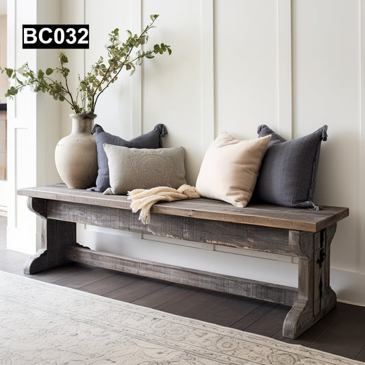 Rustic and Shabby-Chic Benche Made with Reclaimed Wood #BC032