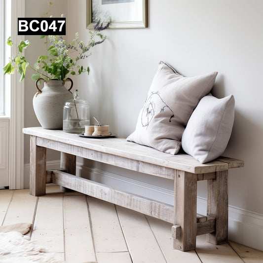 Rustic and Shabby-Chic Benche Made with Reclaimed Wood #BC047