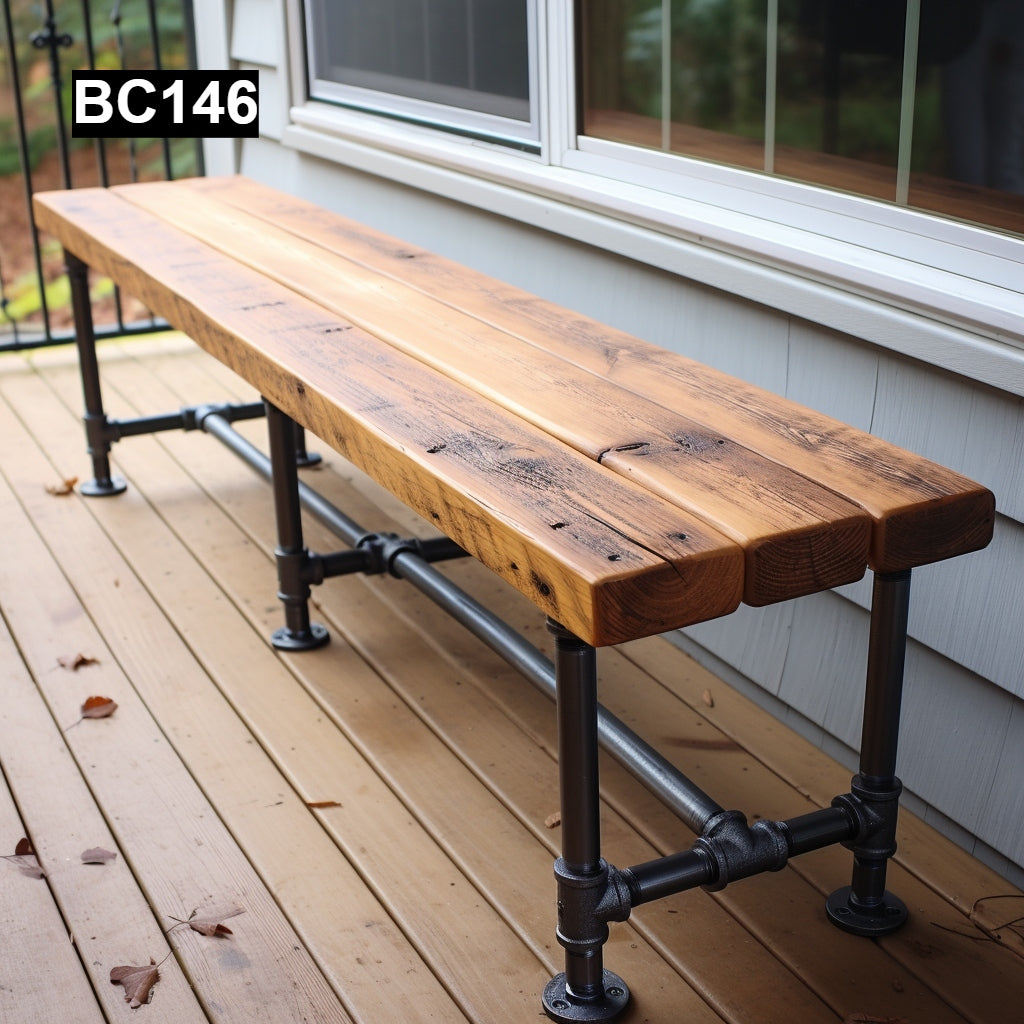 Rustic and Shabby-Chic Benche Made with Reclaimed Wood #BC146