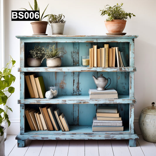 Rustic Reclaimed Wood Bookcase #BS006