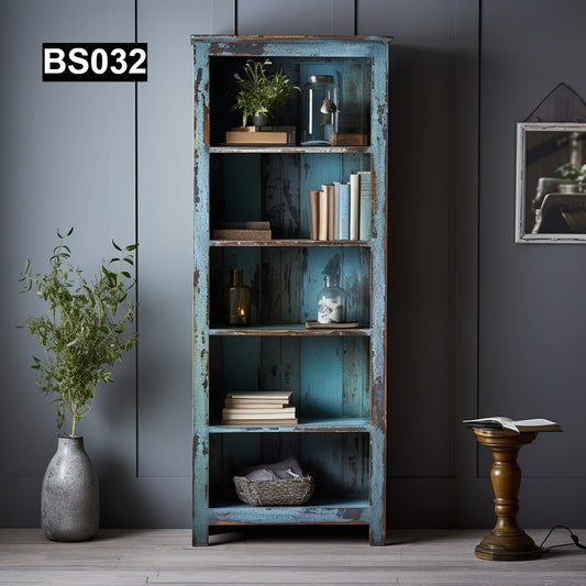 Rustic Reclaimed Wood Bookcase #BS032