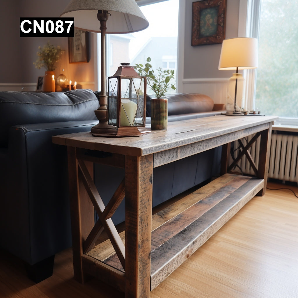 Rustic Reclaimed Wood Console Tables CN087