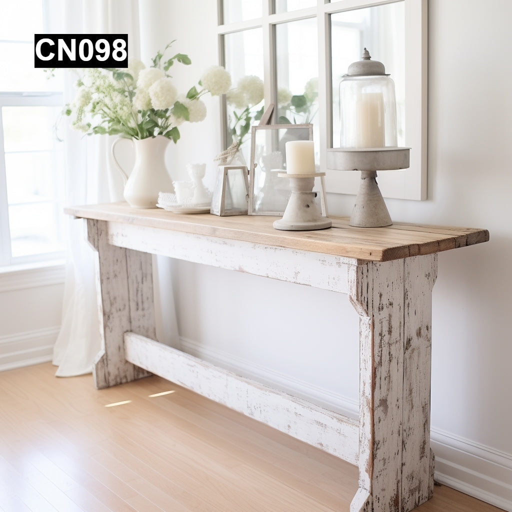 Rustic Reclaimed Wood Console Tables CN098