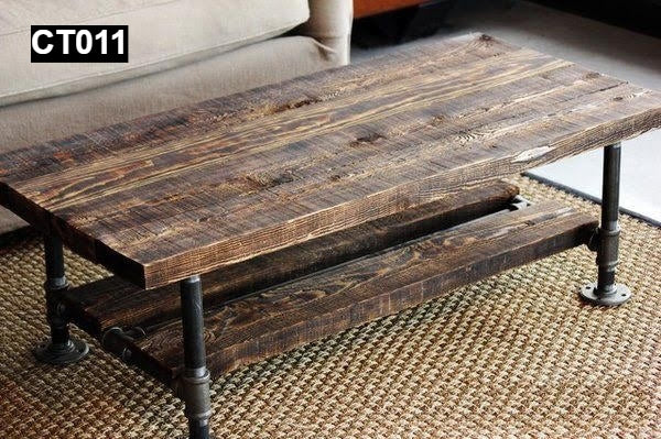 Rustic Reclaimed Wood Coffee Table #CT011