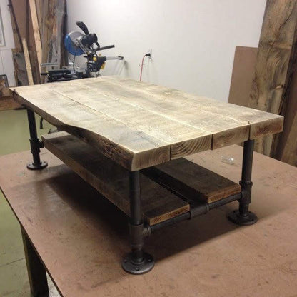Rustic Reclaimed Wood Coffee Table #CT011
