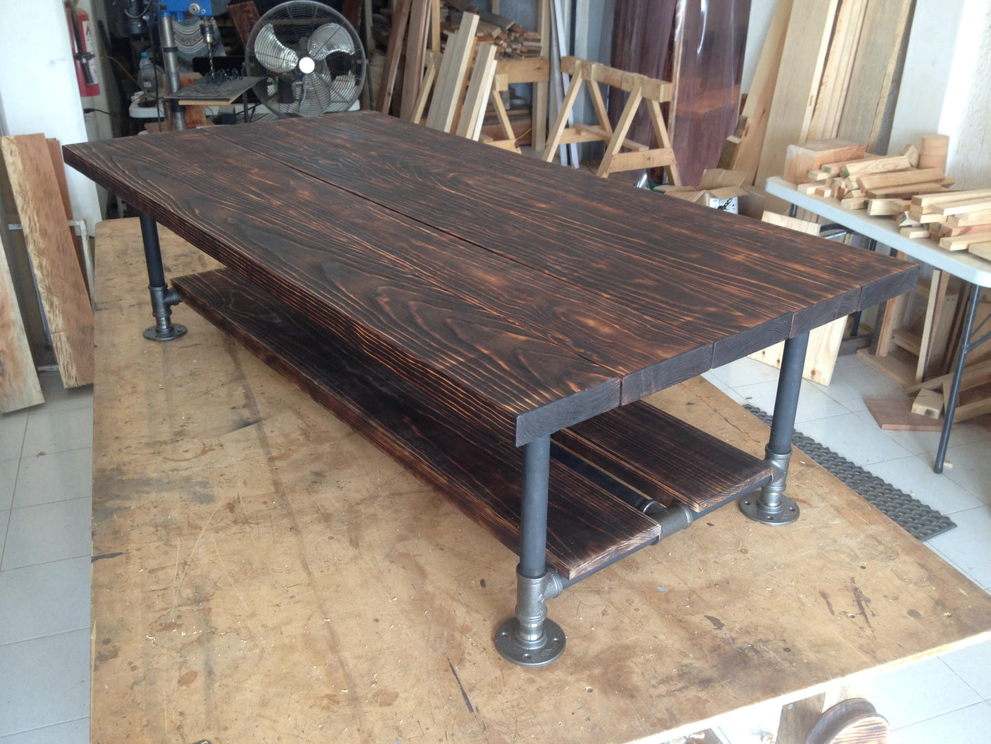Rustic Reclaimed Wood Coffee Table #CT011