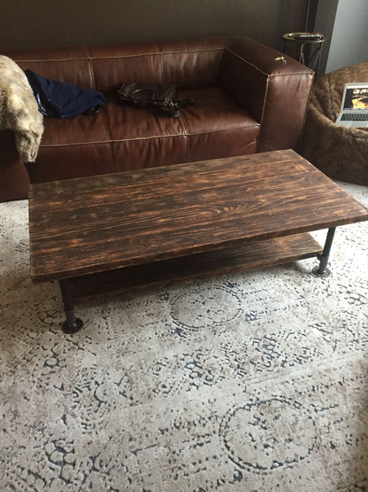 Rustic Reclaimed Wood Coffee Table #CT011
