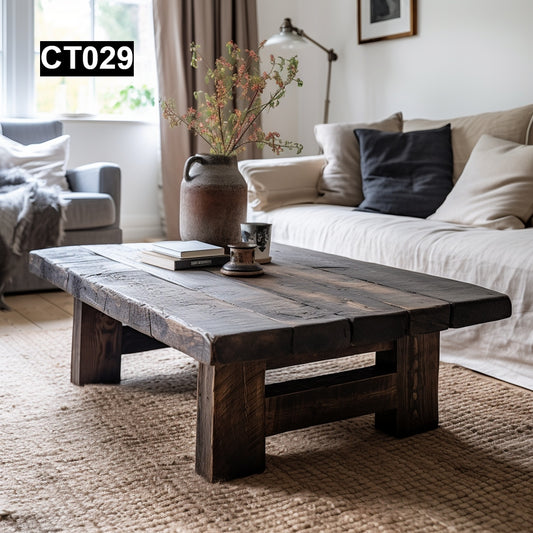 Rustic Reclaimed Wood Coffee Table #CT029