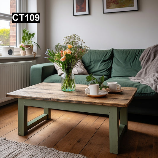 Bruce Macdonald's #CT109 Coffee Table with wooden legs