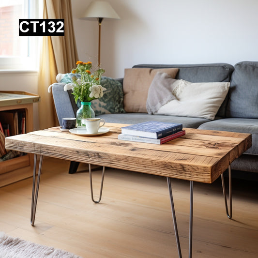 Rustic Reclaimed Wood Coffee Table #CT132