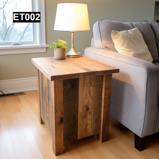 Rustic Reclaimed Wood End Tables ET002