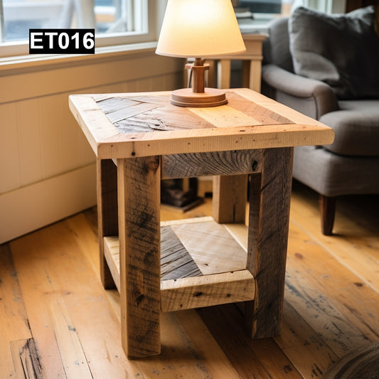 Rustic Reclaimed Wood End Tables ET016