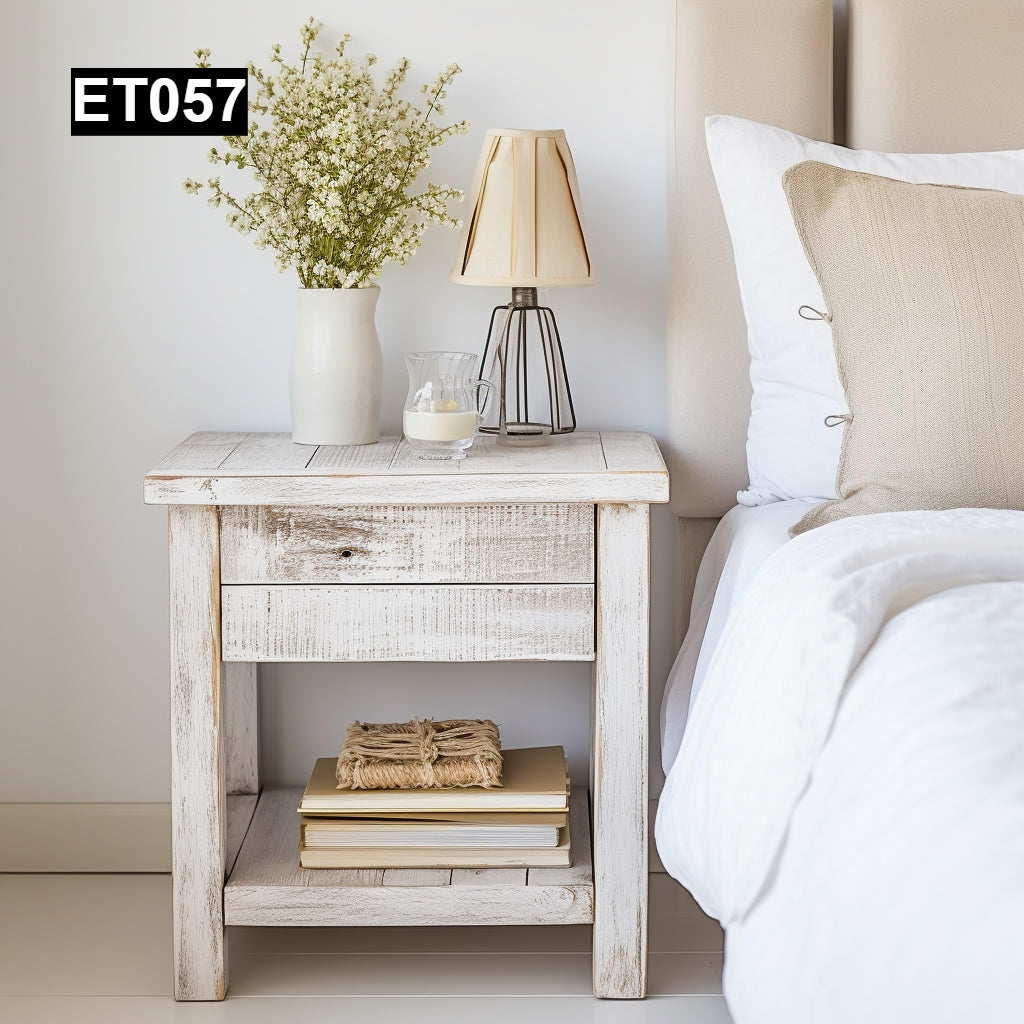 Rustic Reclaimed Wood End Tables ET057