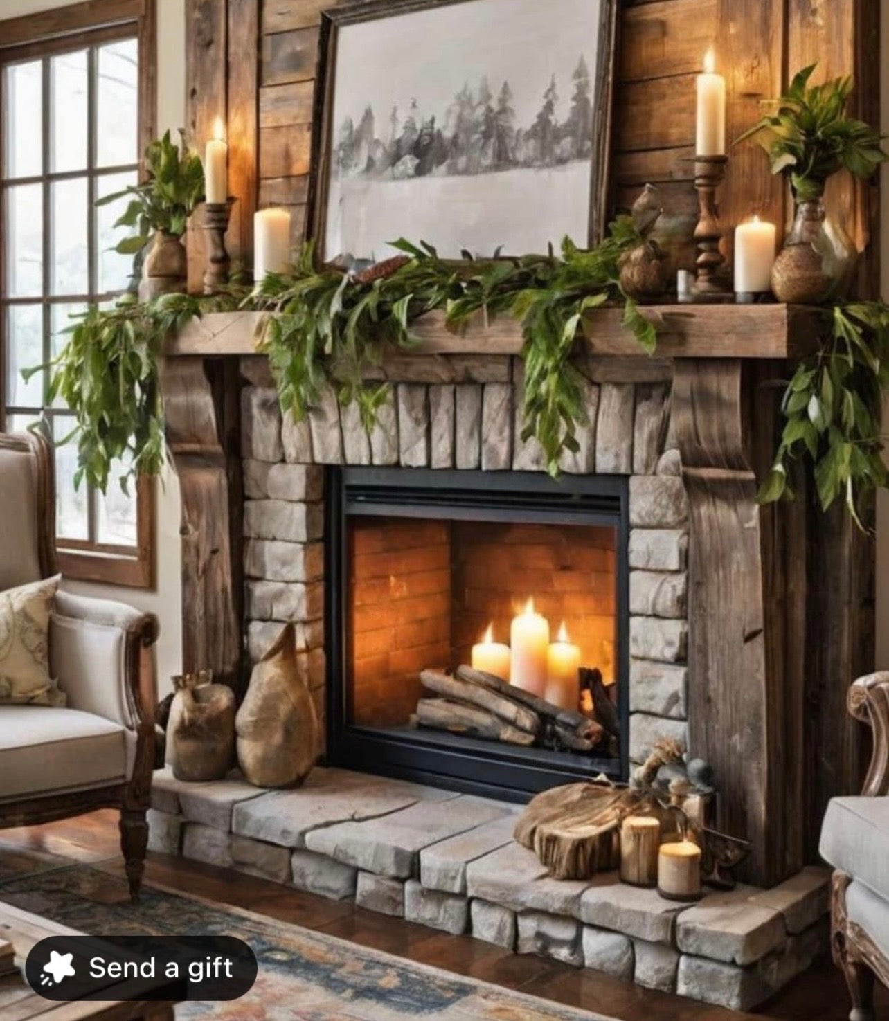 Thomas Pratt's Custom Fireplace Mantel with Legs