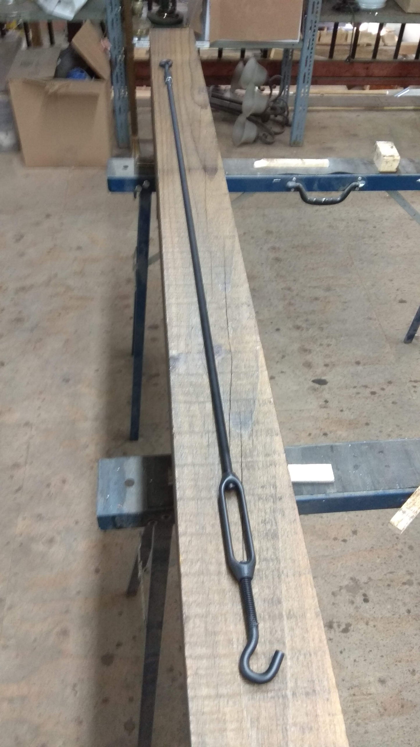 Patrick Faust's L18 Beam Chandelier with side-lights