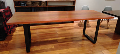 Hardwood dining room table