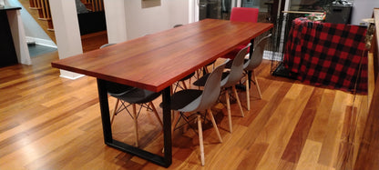 Hardwood dining room table