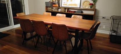 Hardwood dining room table