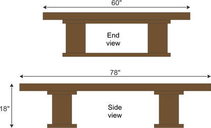 Jasmine Bakhtiarian's #CT054 Coffee Table with wooden legs