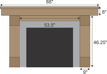 Lauren Pellegrini's #480 Fireplace Mantel with Legs