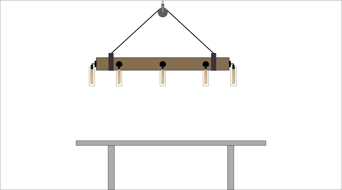 Laurie Fisher's Special Wood Beam Chandelier