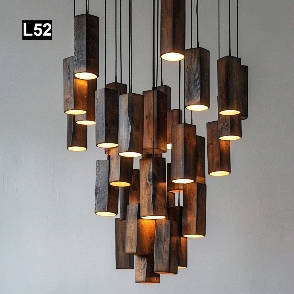 Individual Reclaimed Wood Pendant Lamps L52