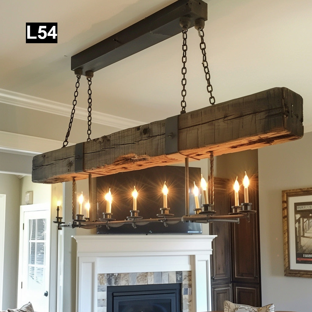 Individual Reclaimed Wood Pendant Lamps L54