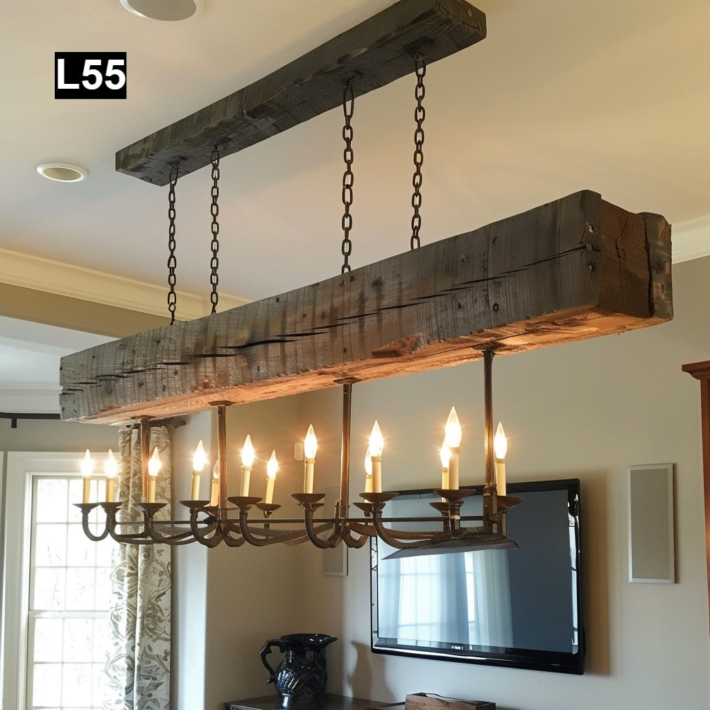 Individual Reclaimed Wood Pendant Lamps L55