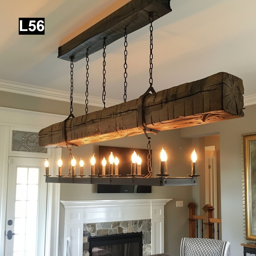Individual Reclaimed Wood Pendant Lamps L56
