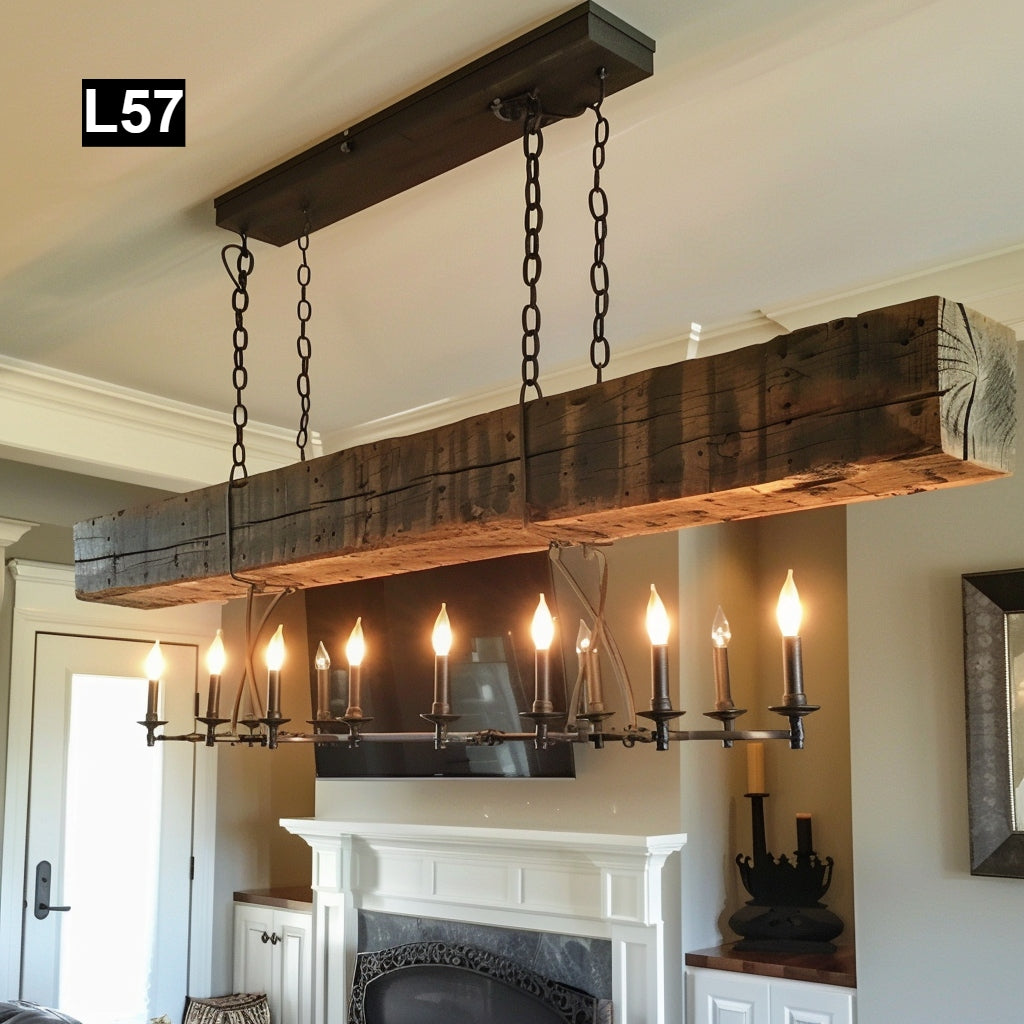 Individual Reclaimed Wood Pendant Lamps L57