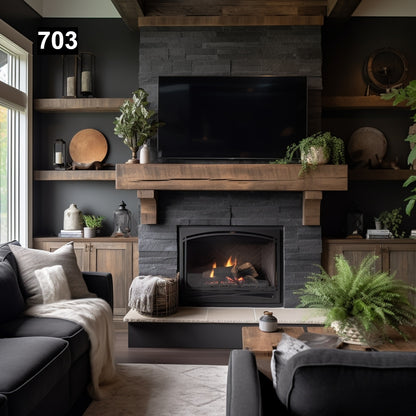 Heidi Beck's #703 Fireplace Mantel with Matching Corbels