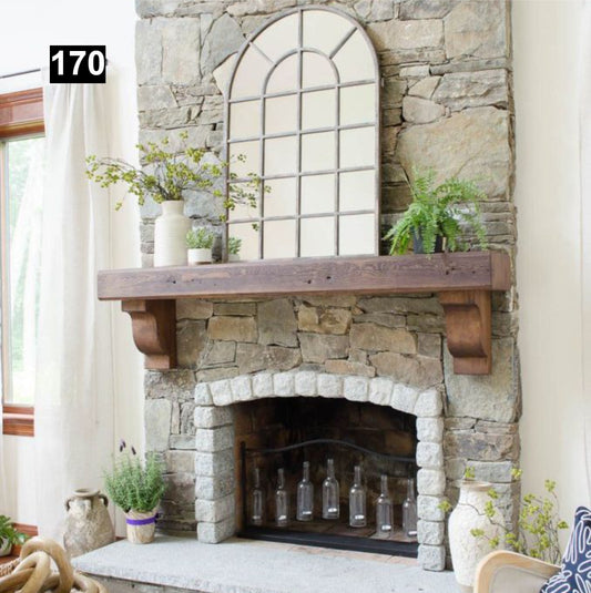 READY TO GO Fireplace Mantel #170 with Wooden Corbels