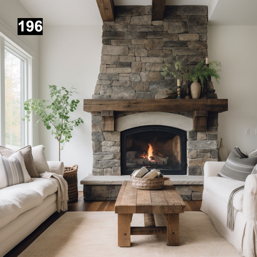 Laura Pavlov's Fireplace Mantel with Corbels