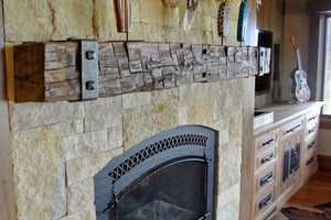 Elyse's new fireplace mantel