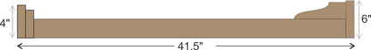 Marty Estep's #409 Fireplace Mantel with Wooden Legs