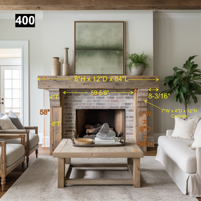 Matthew Scott's #400 Fireplace Mantel with Legs